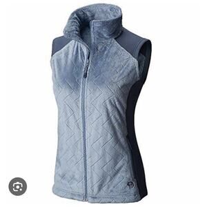 Mountain Hardwear Women's Blue Pyxis Stretch Fleece Vest Size Small Fleece